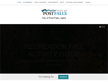 Tablet Screenshot of postfallsidaho.org